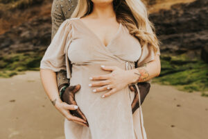 Cape Lookout Maternity Photos on Oregon Coast